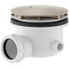 Siphon pour receveur douche café brossé