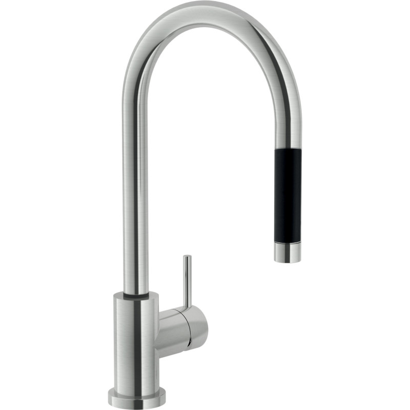 Avec douchette, réf. LV00137/1 · Inox brossé