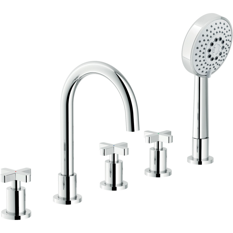 Batterie 5 trous bord baignoire LIRA