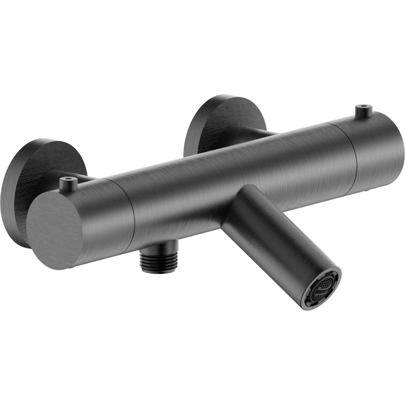 Sans support douchette · Graphite brossé PVD