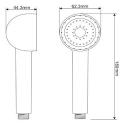 Schéma technique - Kit douchette jetable cr