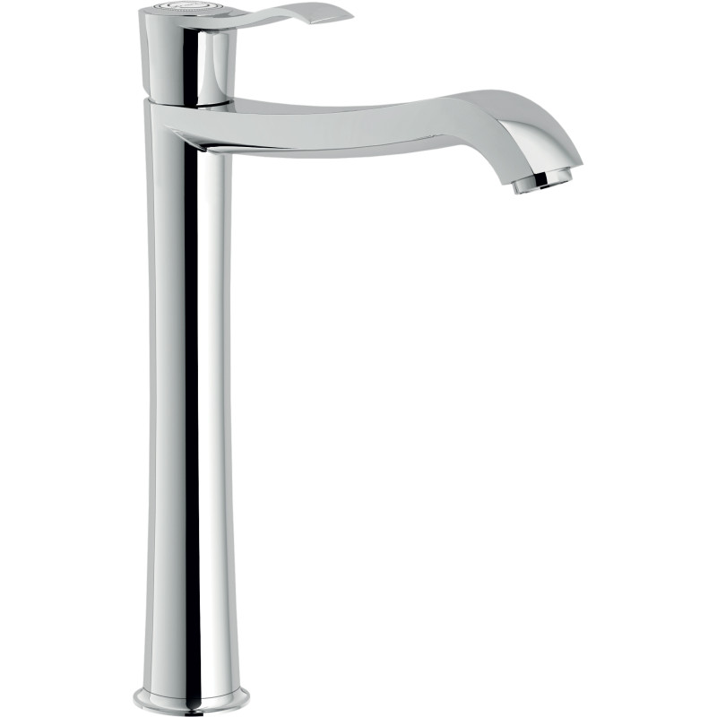Mitigeur lavabo rehaussé avec vidage push SOFÌ chromé