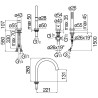 Schéma technique - Batterie baignoire rond