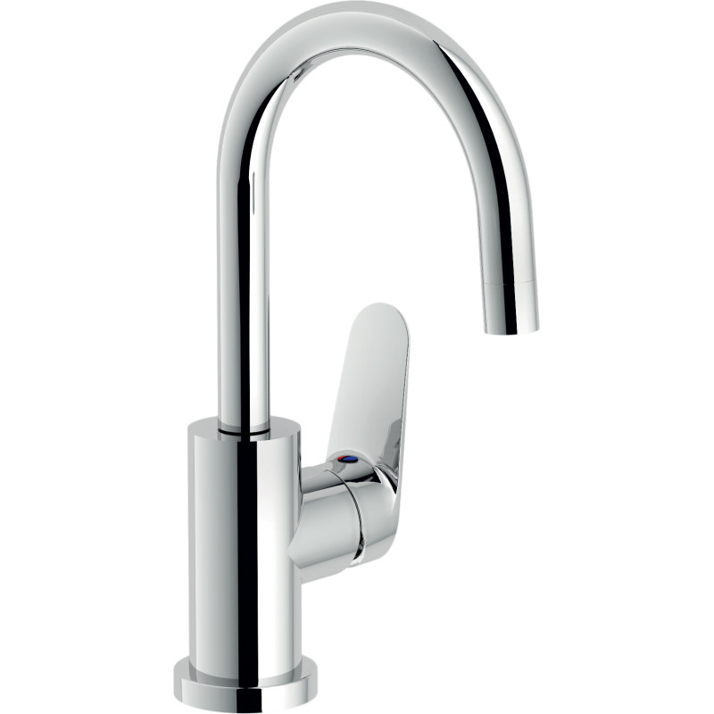 Mitigeur lavabo bec haut avec vidage BLUES chromé