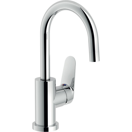 Mitigeur lavabo bec haut avec vidage BLUES chromé