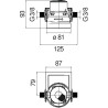 Schéma technique - Kit de remplacement pour cartouche filtrante BWT