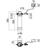 Schéma technique - Kit de replacement complet pour évier eau filtre BWT
