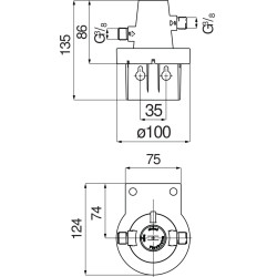 Schéma technique - Kit de replacement complet pour évier eau filtre CLARIS