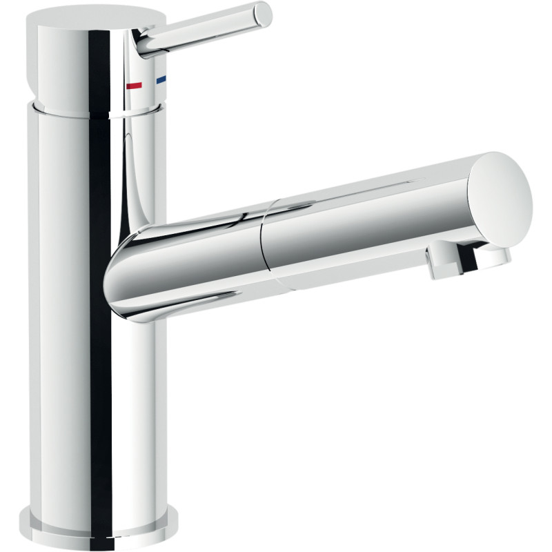 Mitigeur lavabo avec douchette et vidage push LIVE