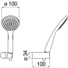 Schéma technique - Support orientable avec douchette
