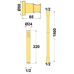 Minikit douchette 1 jet COX - réf. 78027
