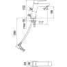 Schéma technique - Mitigeur lavabo ACQUAVIVA (Sans vidage)