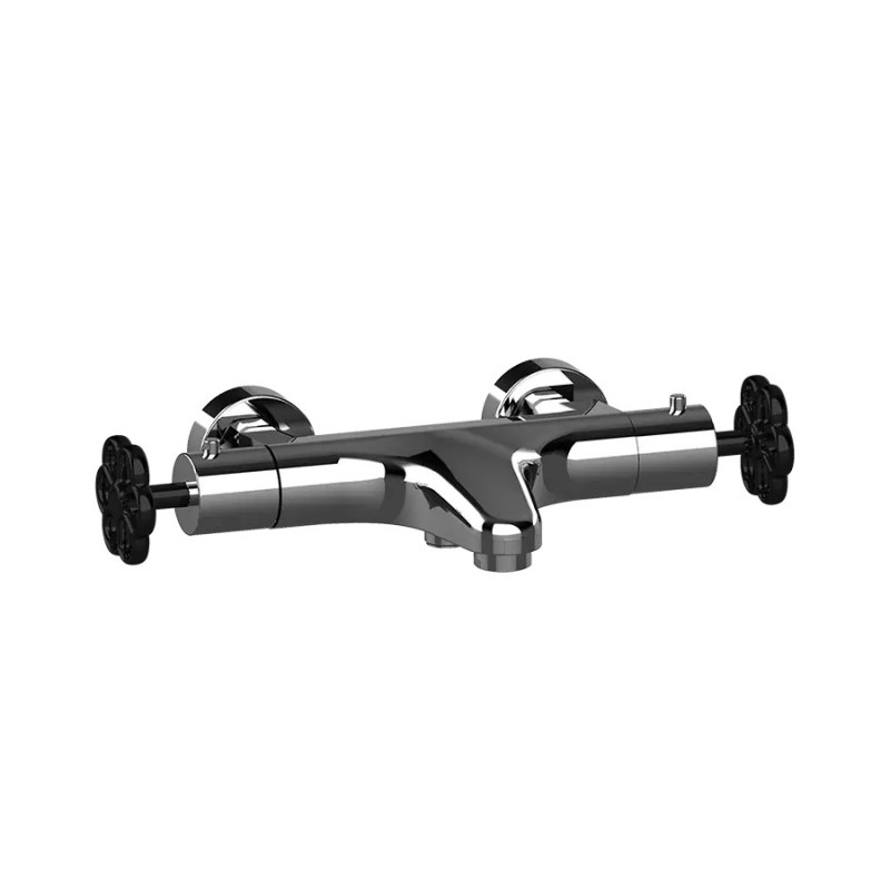 Mitigeur bain-douche thermostatique INDUS poignées noires