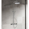 Colonne douche thermostatique INDUS manette noire