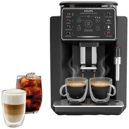 KRUPS STAR+ - Machine à café automatique - Sensation Hot & Cold - Noir - EA9138E0