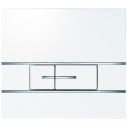 Plaque de commande double volume Segment pour bâti Verso 350, Verso 1100, PMR et Intraslim