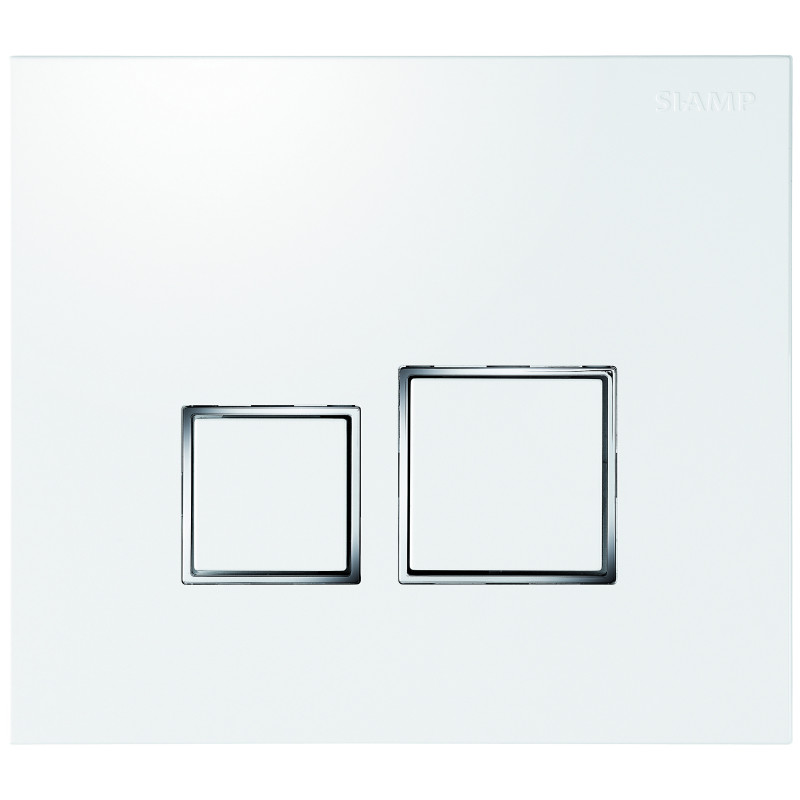 Plaque de commande double volume Square pour bâti Verso 350, Verso 1100, PMR et Intraslim