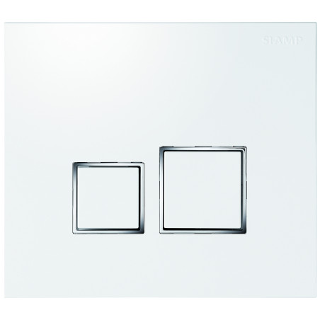 Plaque de commande double volume Square pour bâti Verso 350, Verso 1100, PMR et Intraslim