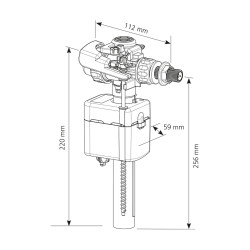 Robinet flotteur Aquastop anti-fuite, boîte à fenêtre