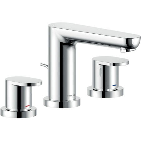 Mitigeur lavabo trois trou avec vidage 11/4 ABC