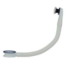 Intercalaire de bonde universel avec cache trop-plein, grille Ø 30, L. 27