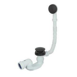 Vidage de baignoire EASYCLIC®, commande pied, trop-plein 650 mm, finition