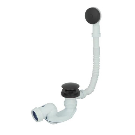 Vidage de baignoire EASYCLIC®, commande pied, trop-plein 650 mm, finition