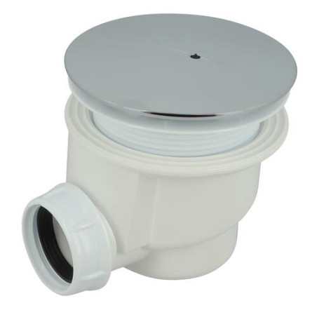 Bonde receveur de douche, Ø 90 mm, capot ABS, sortie horizontale Ø 40 mm
