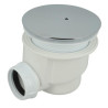 Bonde receveur de douche, Ø 90 mm, capot ABS, sortie horizontale Ø 40 mm