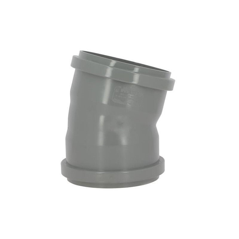 Coude 15° CR4 Femelle/Femelle Joint Fixe Gris