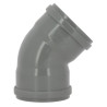Coude 45° CR8 Femelle/Femelle Joint Fixe Gris