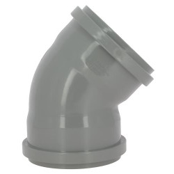 Coude 45° CR8 Femelle/Femelle Joint Fixe Gris
