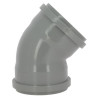 Coude 45° CR8 Femelle/Femelle Joint Fixe Gris