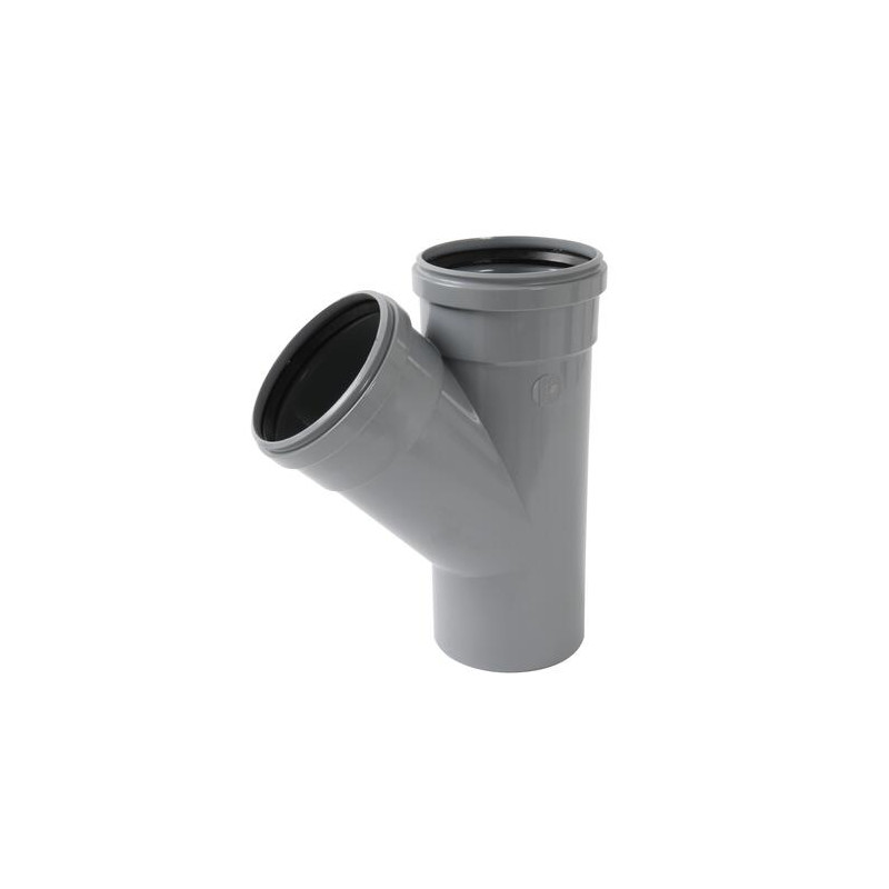 Culotte 45° CR4 Mâle/Femelle Joint Standard Gris