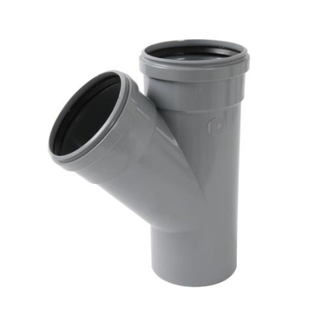Culotte 45° CR4 Mâle/Femelle Joint Standard Gris