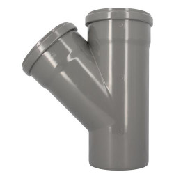 Culotte 45° CR4 Mâle/Femelle Joint Standard Gris