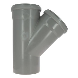 Culotte 45° CR4 Mâle/Femelle Joint Standard Gris