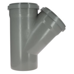Culotte 45° CR4 Mâle/Femelle Joint Standard Gris