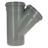 Culotte 45° CR4 Mâle/Femelle Joint Standard Gris