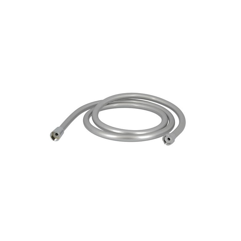 Flexible de douche Hydrosenso, PVC renforcé lisse gris