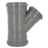 Culotte 45° CR8 Femelle/Femelle Joint Fixe Gris