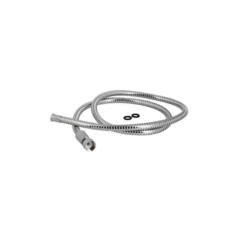 Flexible de douche Hydrosenso, métal chromé, simple agrafage conique