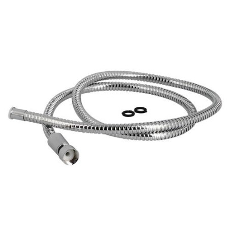 Flexible de douche Hydrosenso, métal chromé, simple agrafage conique