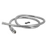 Flexible de douche Hydrosenso, métal chromé, simple agrafage conique