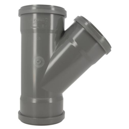 Culotte 45° CR4 Femelle/Femelle Joint Fixe Gris