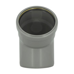 Coude 45° CR4 Mâle/Femelle Joint Fixe Gris