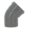 Coude 45° CR8 Mâle/Femelle Joint Fixe Gris
