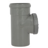 Té visite vertical CR4 Mâle/Femelle Joint Fixe Gris