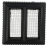 Grille d'aération carrée, intérieure et extérieure, 120x120