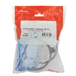 2 colliers bride s/sachet insert 7/150